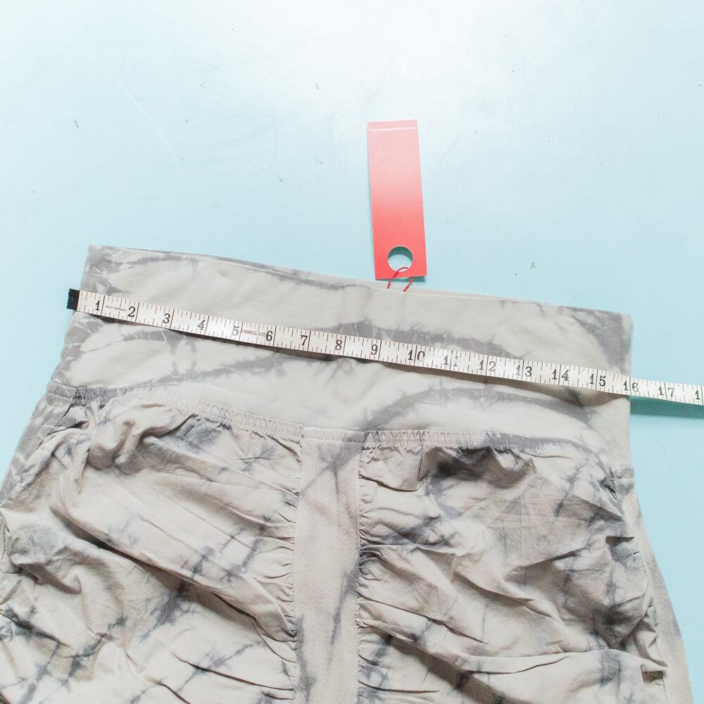 NEW XCVI Wearables Trace Gray Black Dye High Rise Skirt Size Large 2000s Mini - Picture 5 of 6